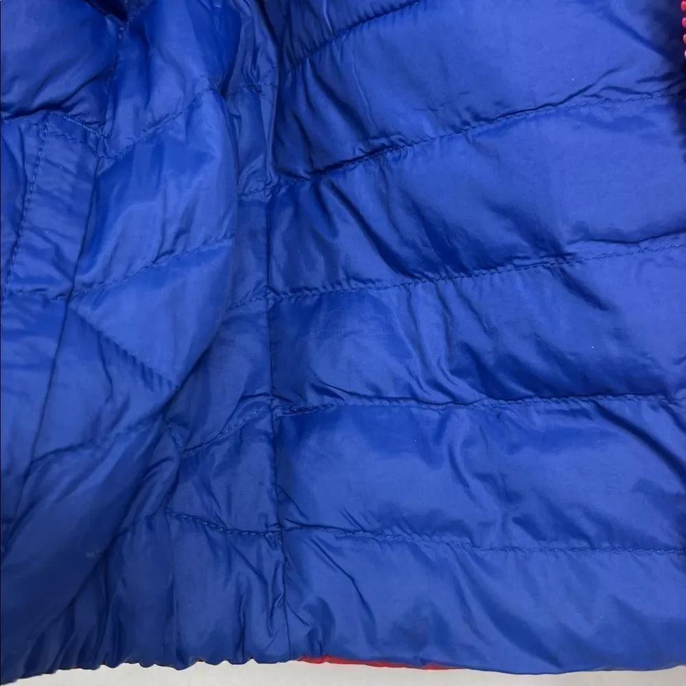 Ralph Lauren Vibrant Red Puffer Jacket with reversible blue EUC 9 months